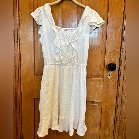 Maurices White Lace Front Skater Dress - Picture 2 of 8